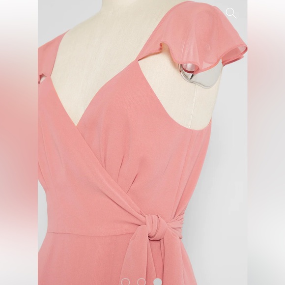 ModCloth Feels Like Summer MIDI Wrap Dress Pink XL - Picture 3 of 7